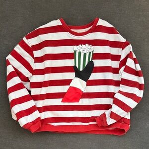 Minimalist Folk Christmas Movies Sweatshirt